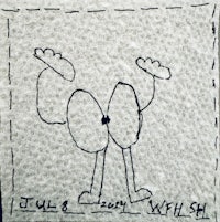 a drawing on a piece of paper