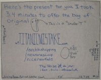 here's the present for you track 3 minutes to offer the bag of originals