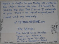 a piece of paper with writing on it