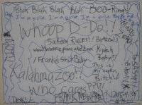 a piece of paper with writing on it