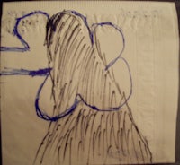 a piece of paper with a drawing on it