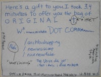 here's a gift you took 34 minutes to offer the pack of original dot