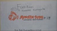 a sign that says food rules a misunderstood japanese restaurant